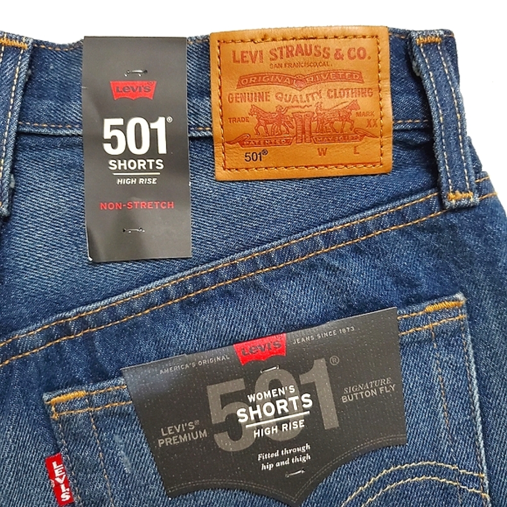 Levi’s 501 High Rise Distressed Short - Picture 4 of 6